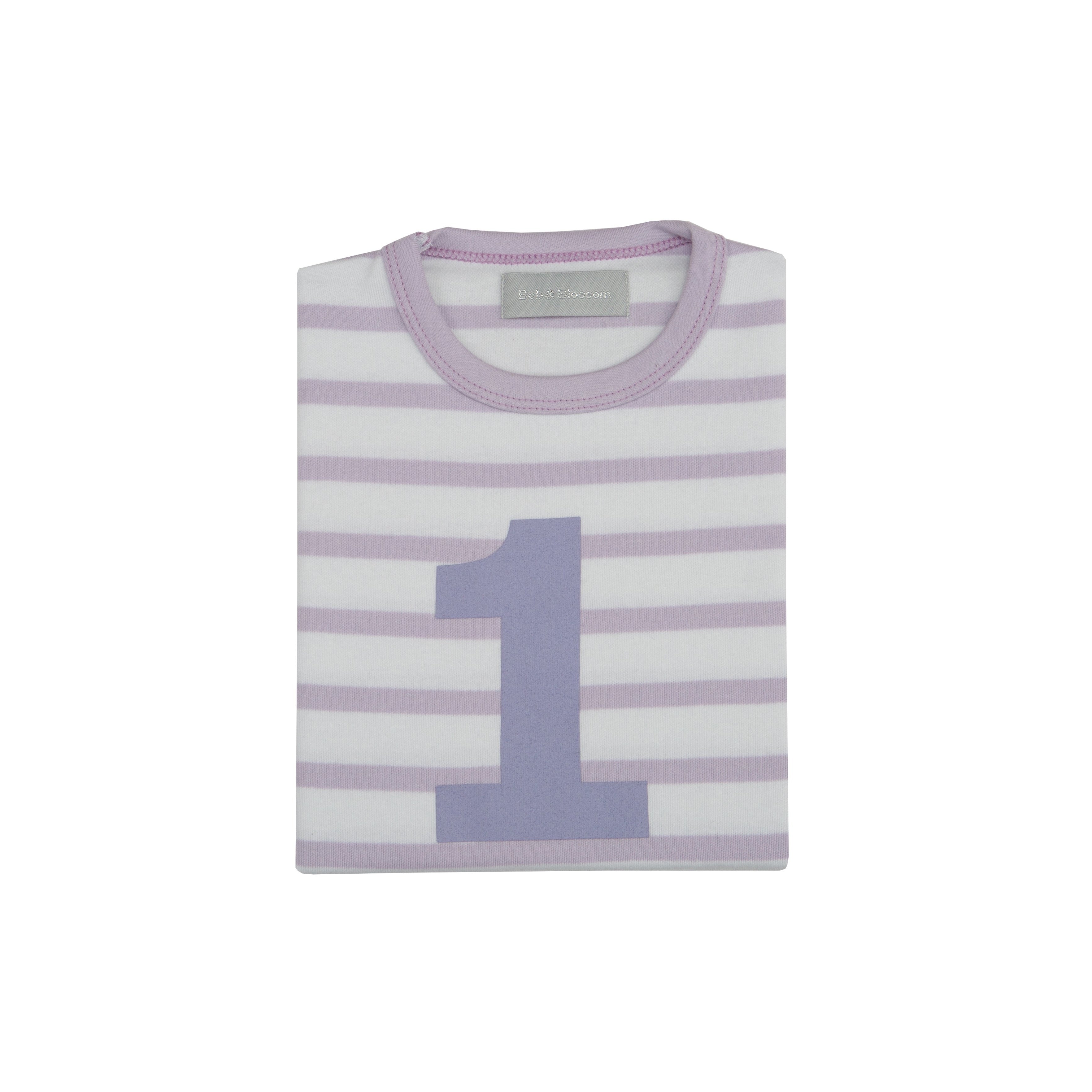 Parma Violet & White Breton Striped Number Top