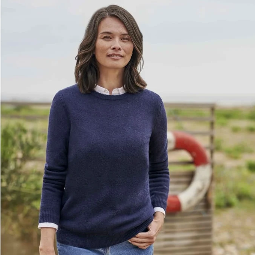 Cashmere & Merino Wool Crew Neck Jumper
