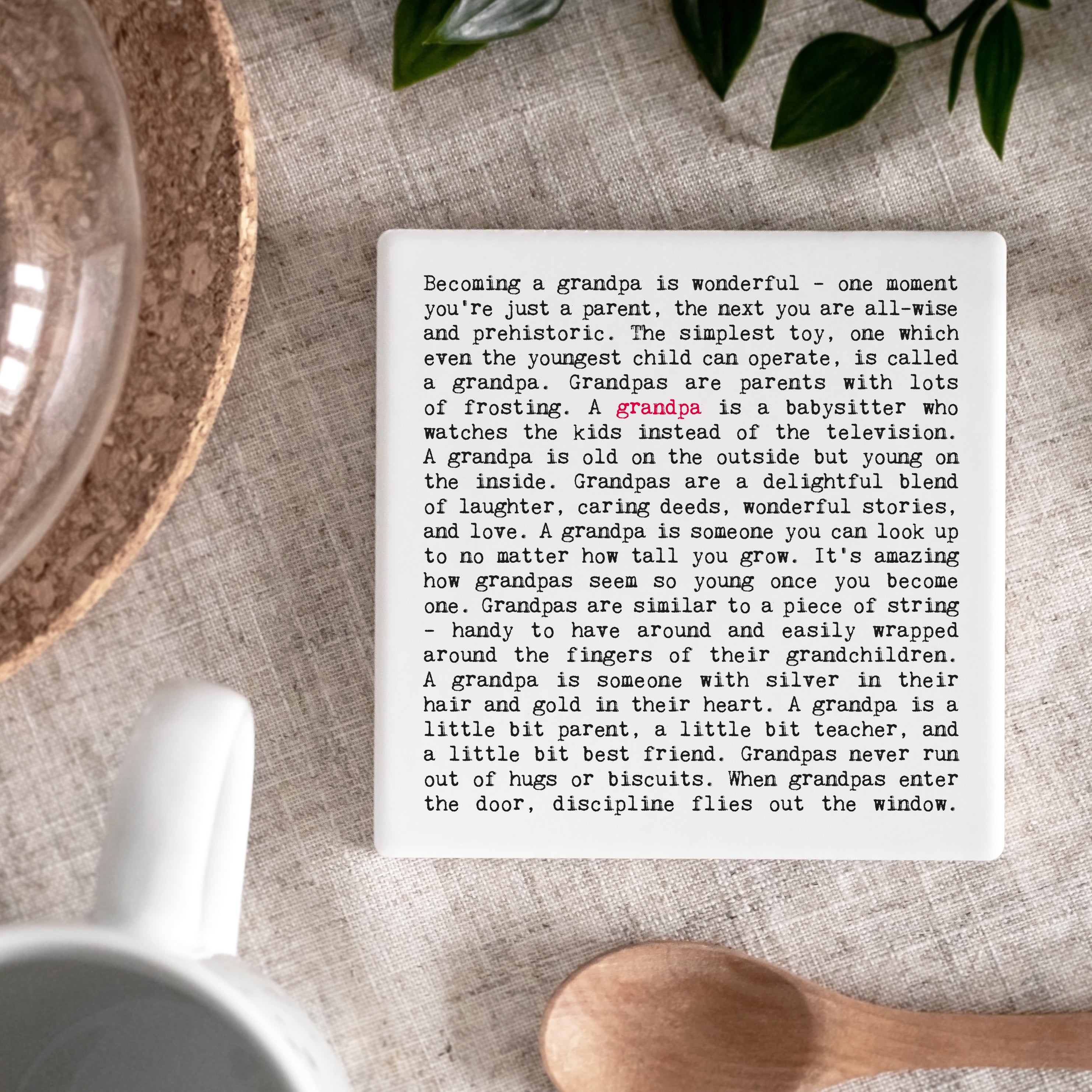 Coulson Macleod Ceramic Wise Words Coasters