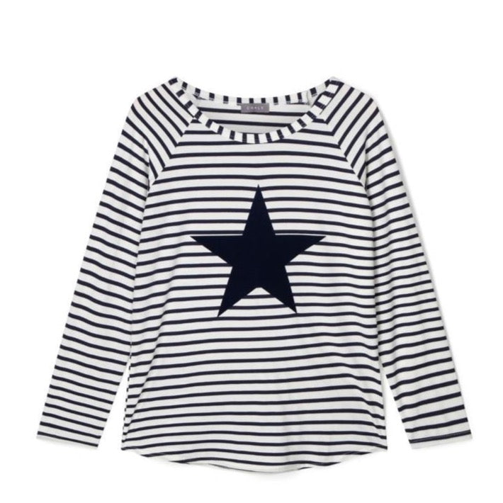 Fleur Stripe Top With Star