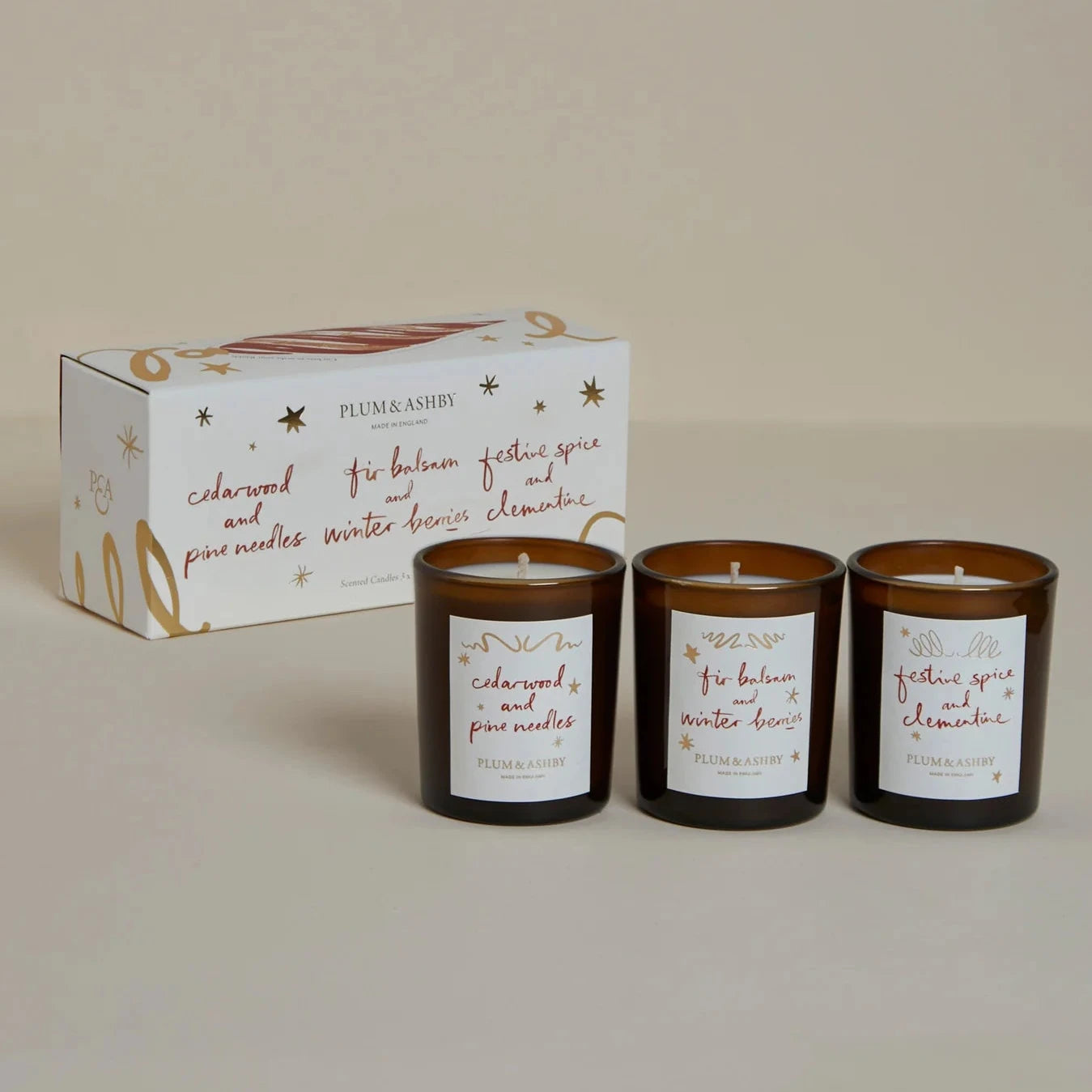 Plum & Ashby Winter Votive Candle Gift Set