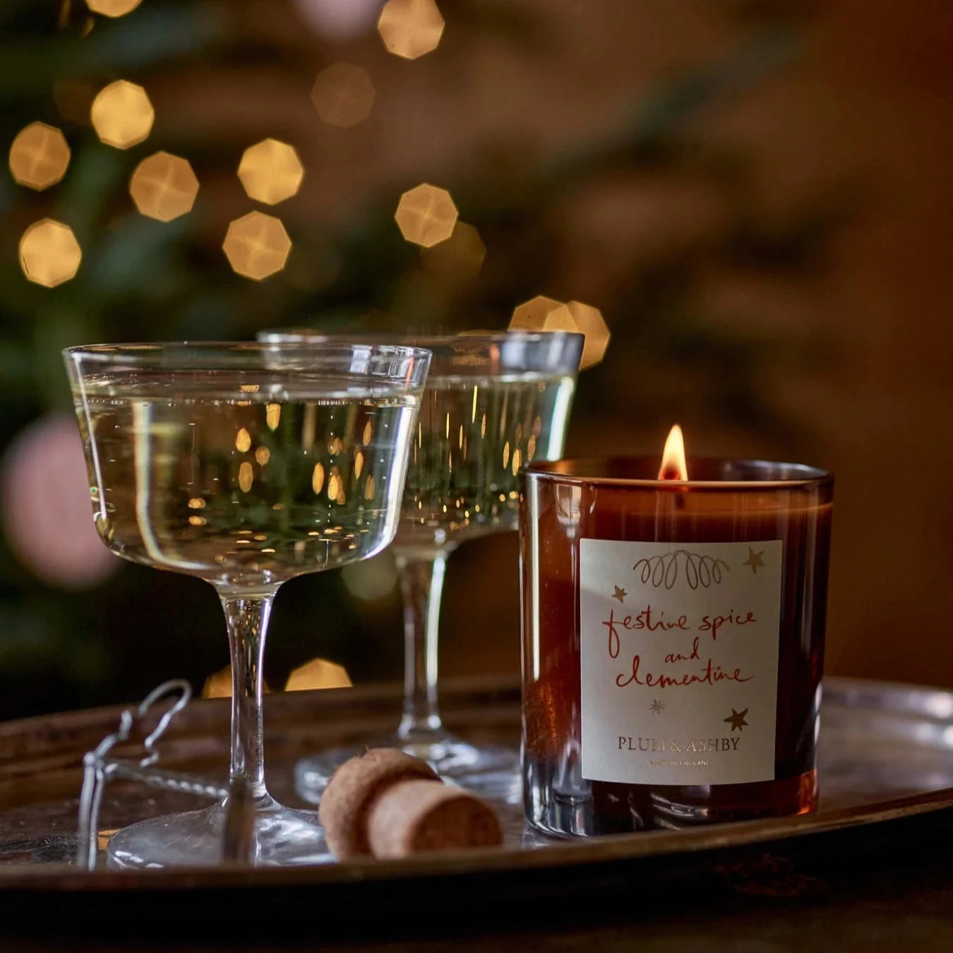 Plum & Ashby Festive Spice & Clementine Candle