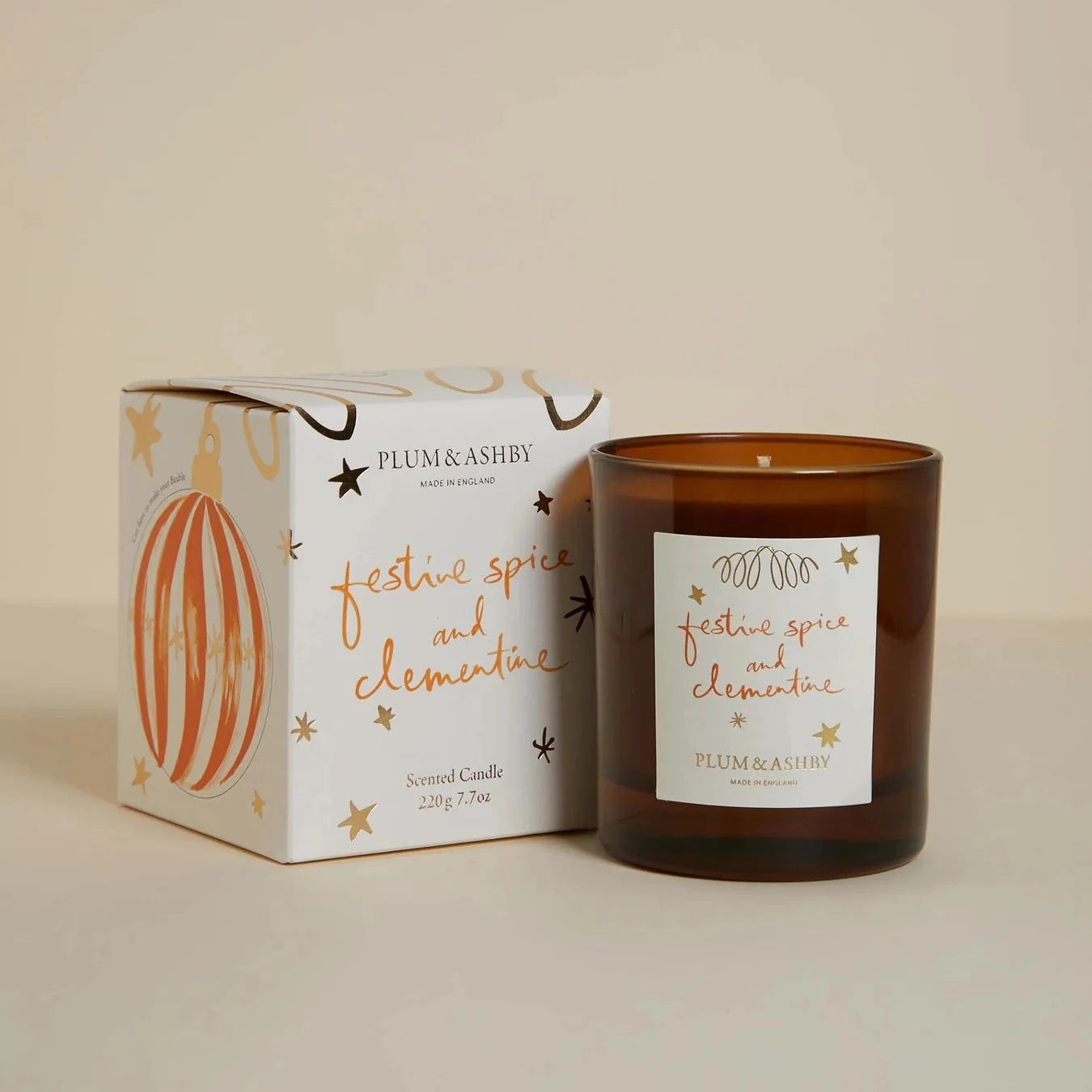 Plum & Ashby Festive Spice & Clementine Candle