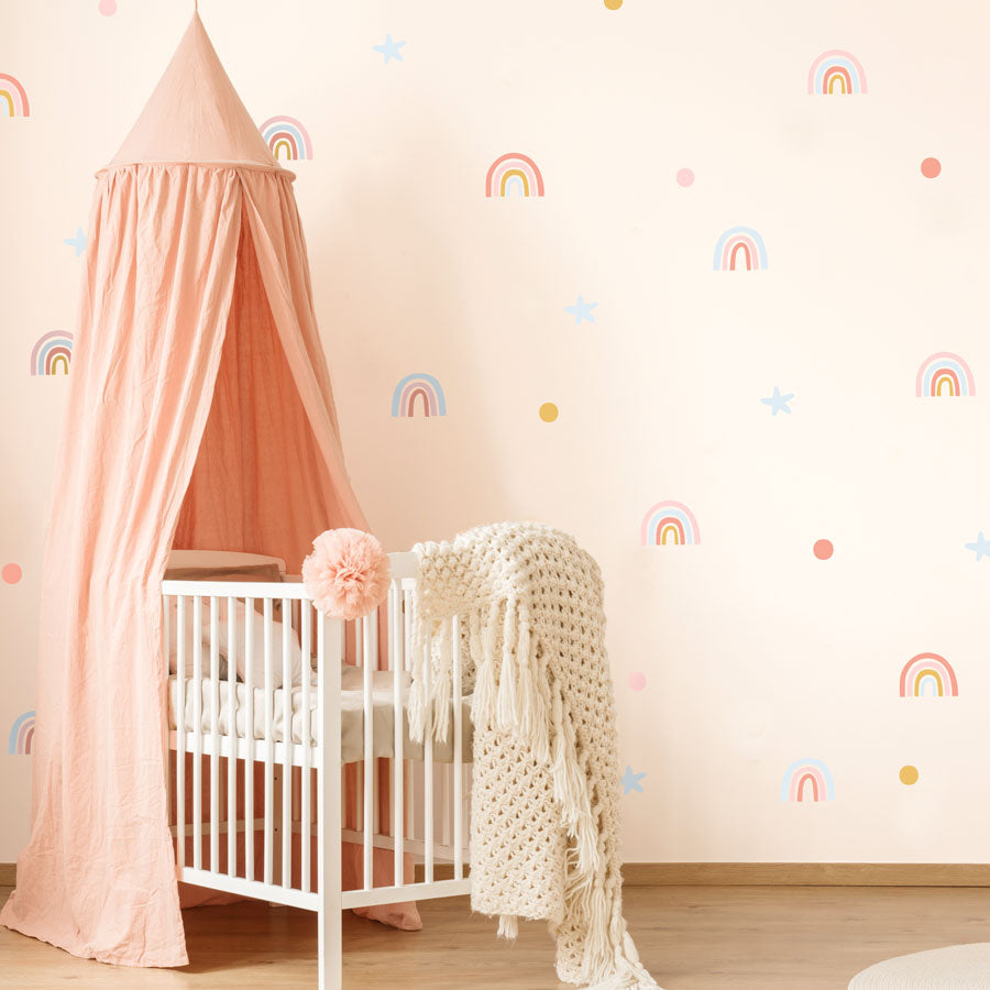 Rainbow & Stars Wall Sticker Pack