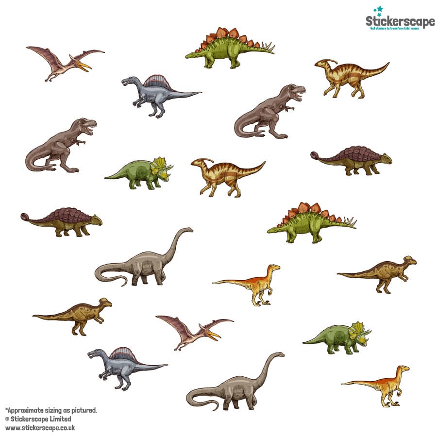 Dinosaur Wall Sticker Pack