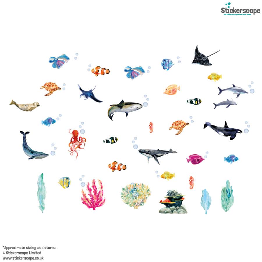 Underwater Wall Sticker Pack