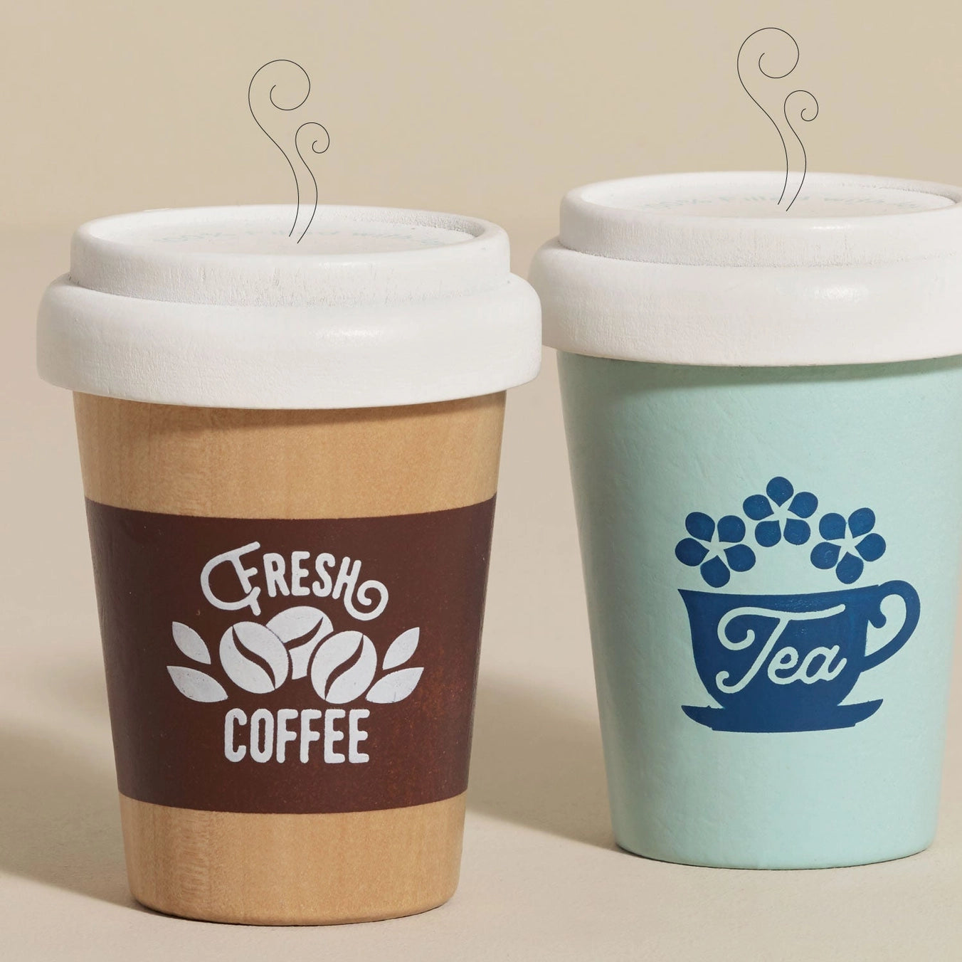 Reusable Wooden Tea & Coffee Eco Cups