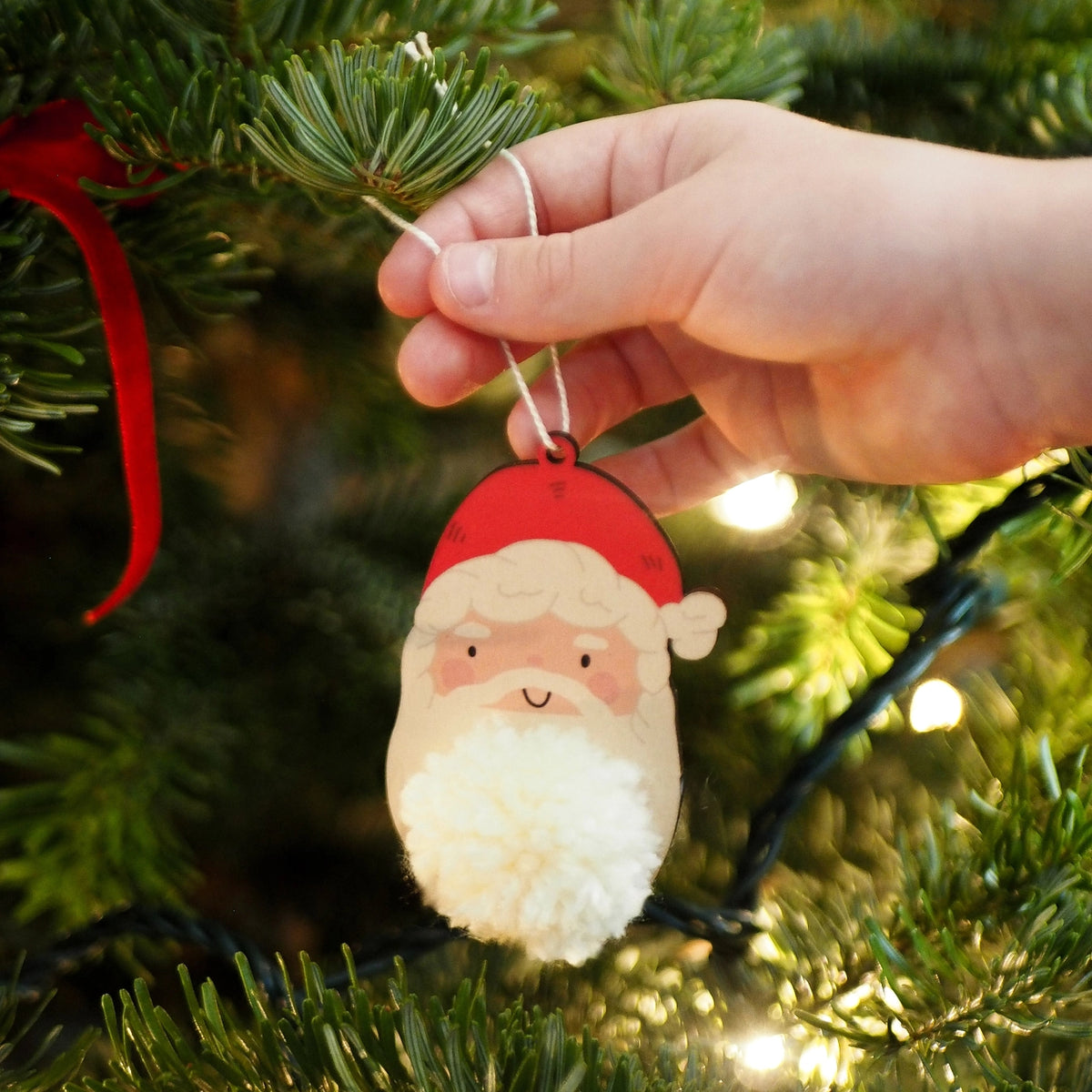 Make Your Own Pom Pom Santa Decoration Kit