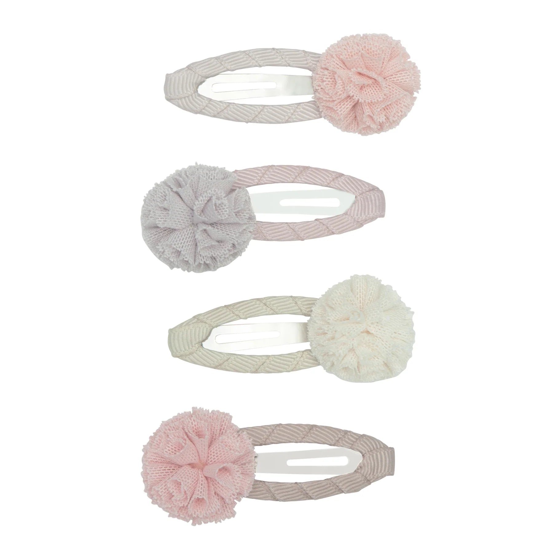 Tulle Pom Pom Clips