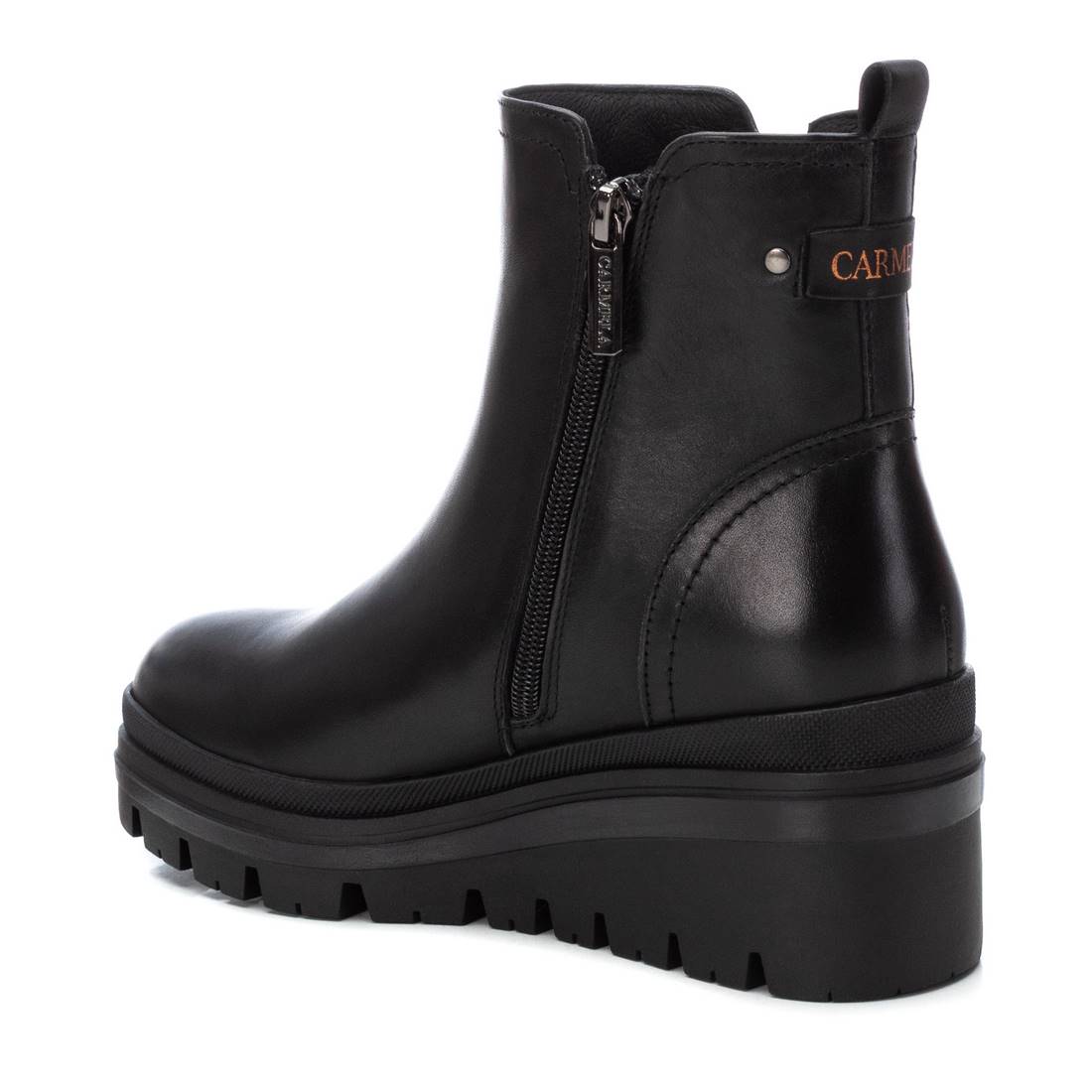 Carmela Black Wedge Boots