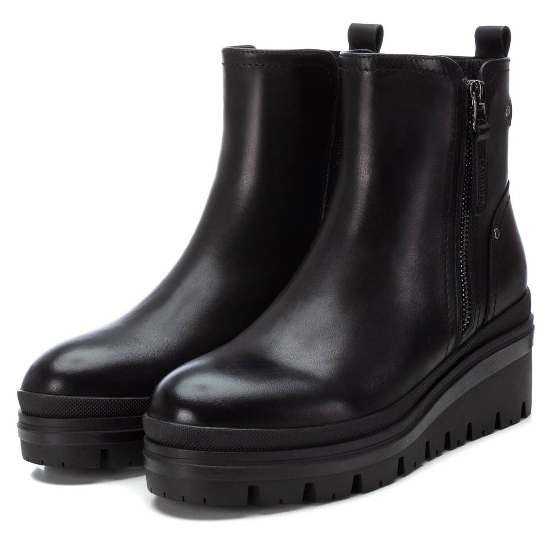 Carmela Black Wedge Boots