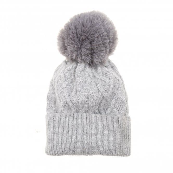 Cable Knit Bobble Hat