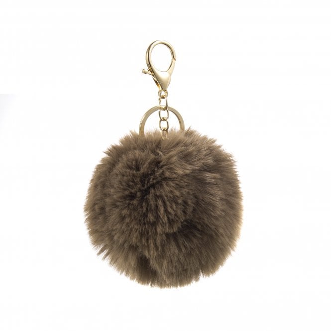 Faux Fur Pom Pom Keyring