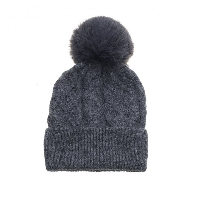 Cable Knit Bobble Hat