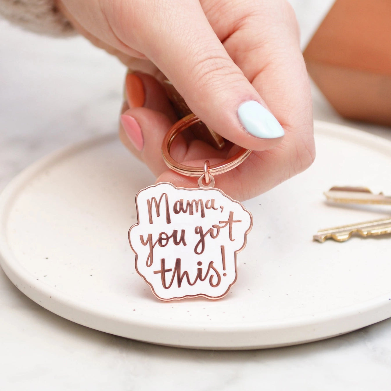 Mama, You Got This! - Enamel Keyring