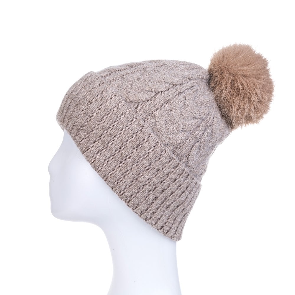 Cable Knit Bobble Hat