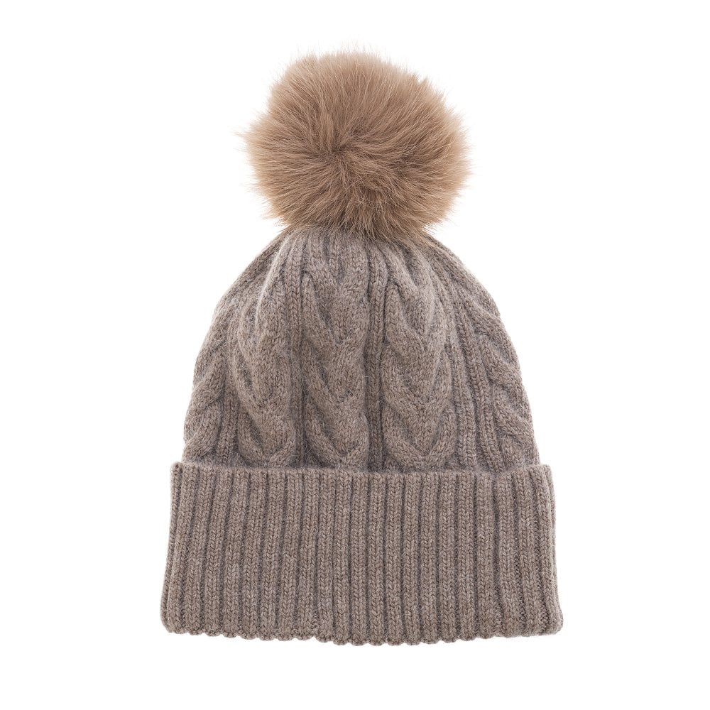 Cable Knit Bobble Hat