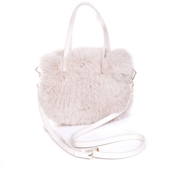 Faux Fur Shoulder Bag with Cross Body Strap