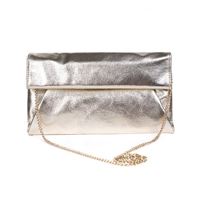 Metallic Envelope Clutch Bag