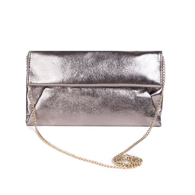 Metallic Envelope Clutch Bag