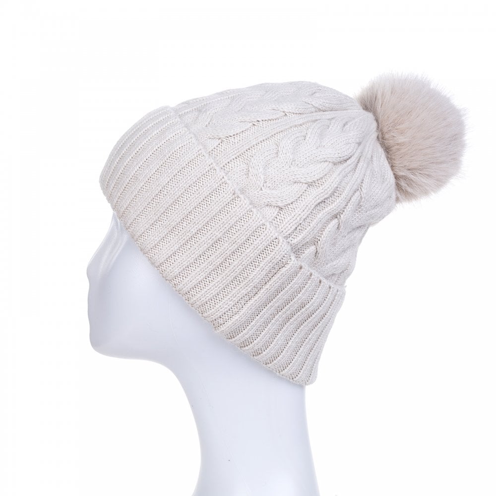 Cable Knit Bobble Hat