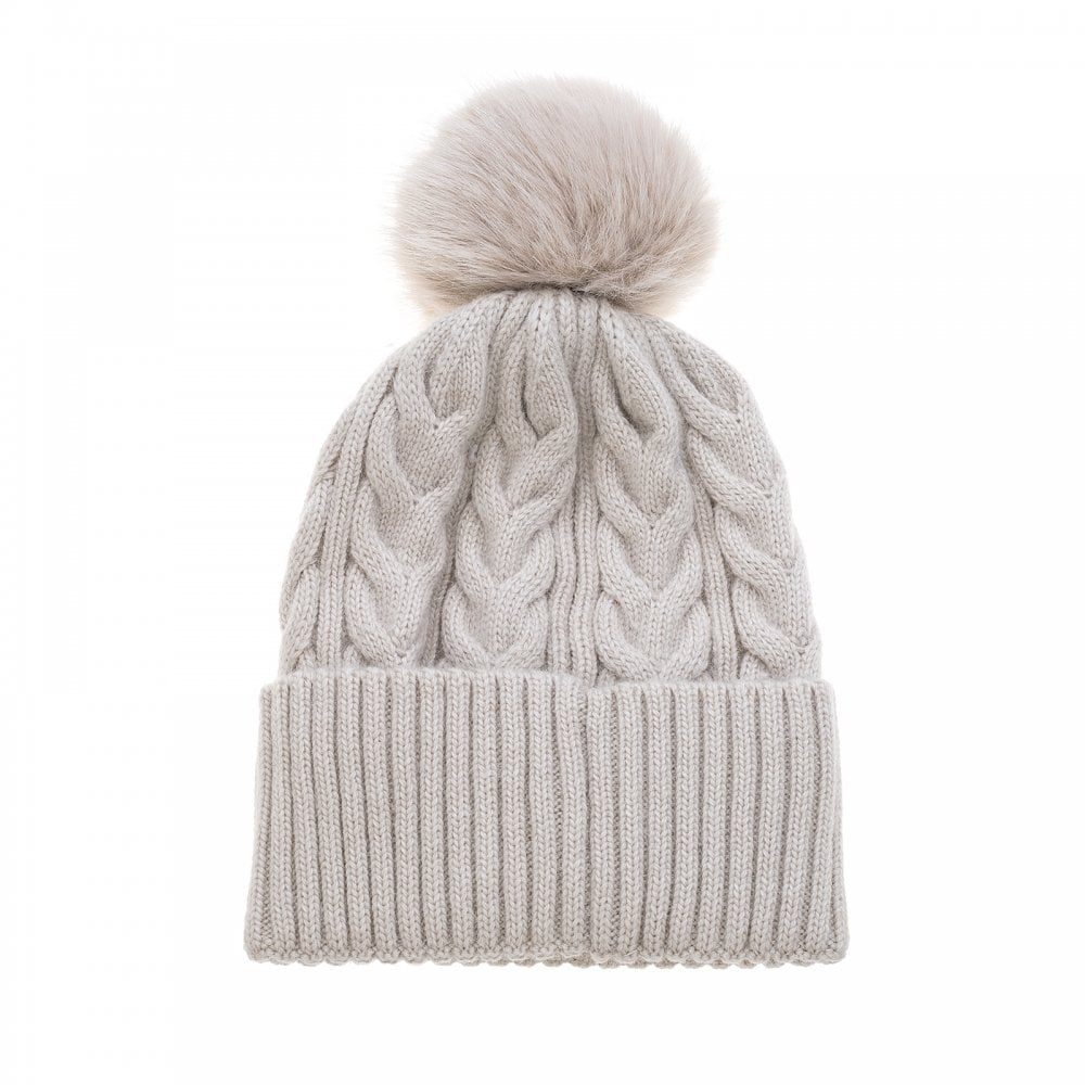 Cable Knit Bobble Hat