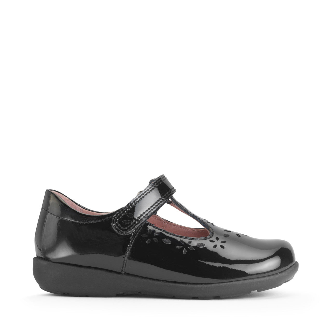 Start Rite Charlotte Patent Rip-Tape School Shoes