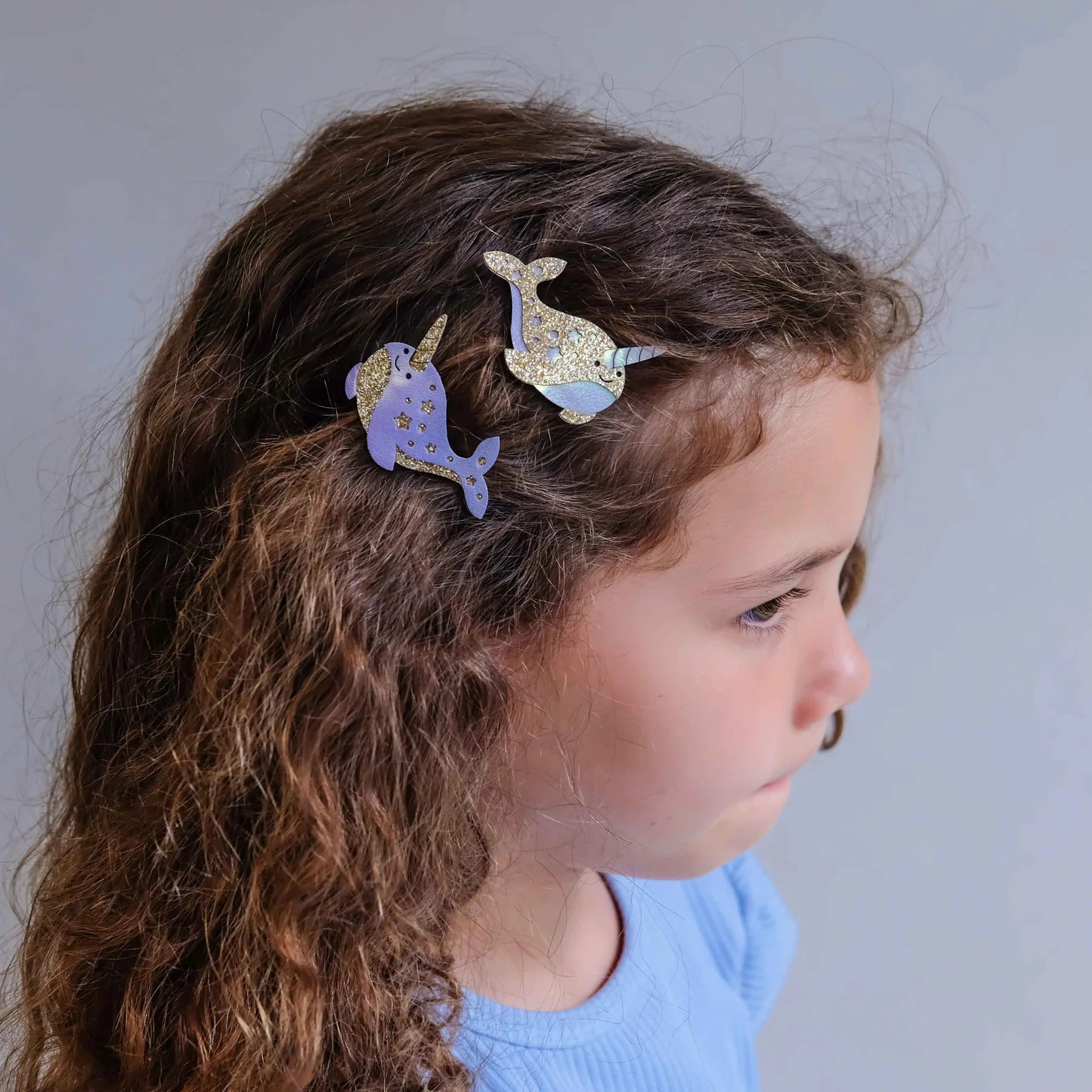 Mimi & Lula Magical Narwhal Hair Clips