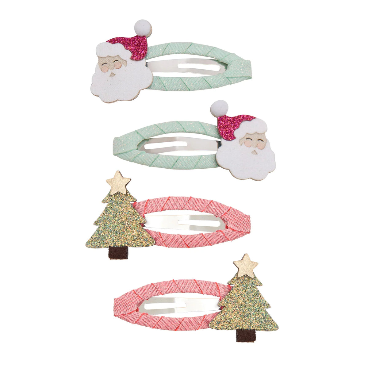 Mimi & Lula Santa & Christmas Tree Hair Clips