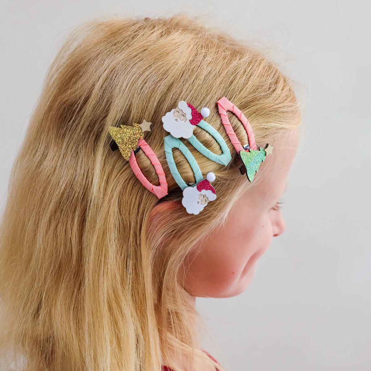 Mimi & Lula Santa & Christmas Tree Hair Clips