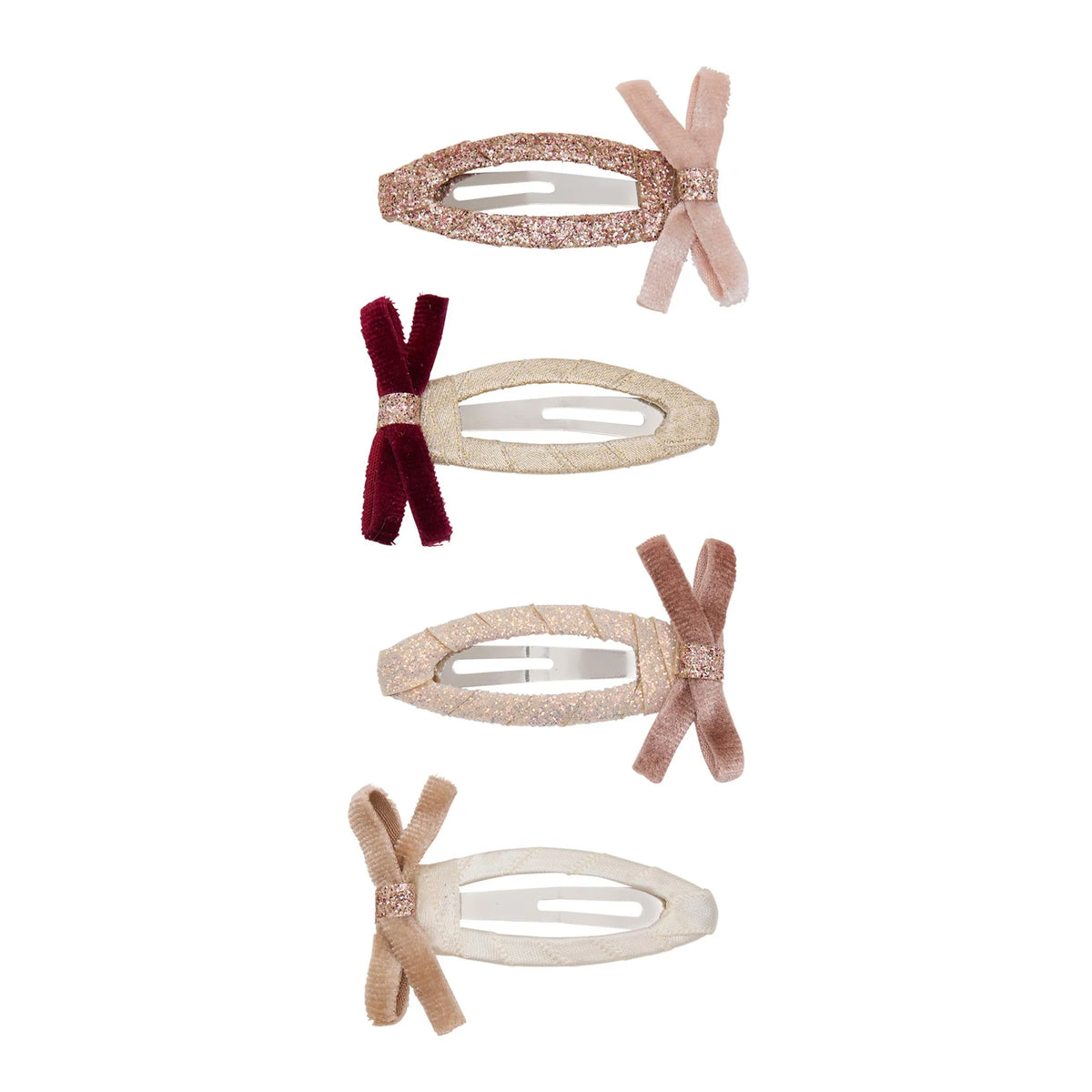 Mimi & Lula Skinny Velvet Bow Hair Clips