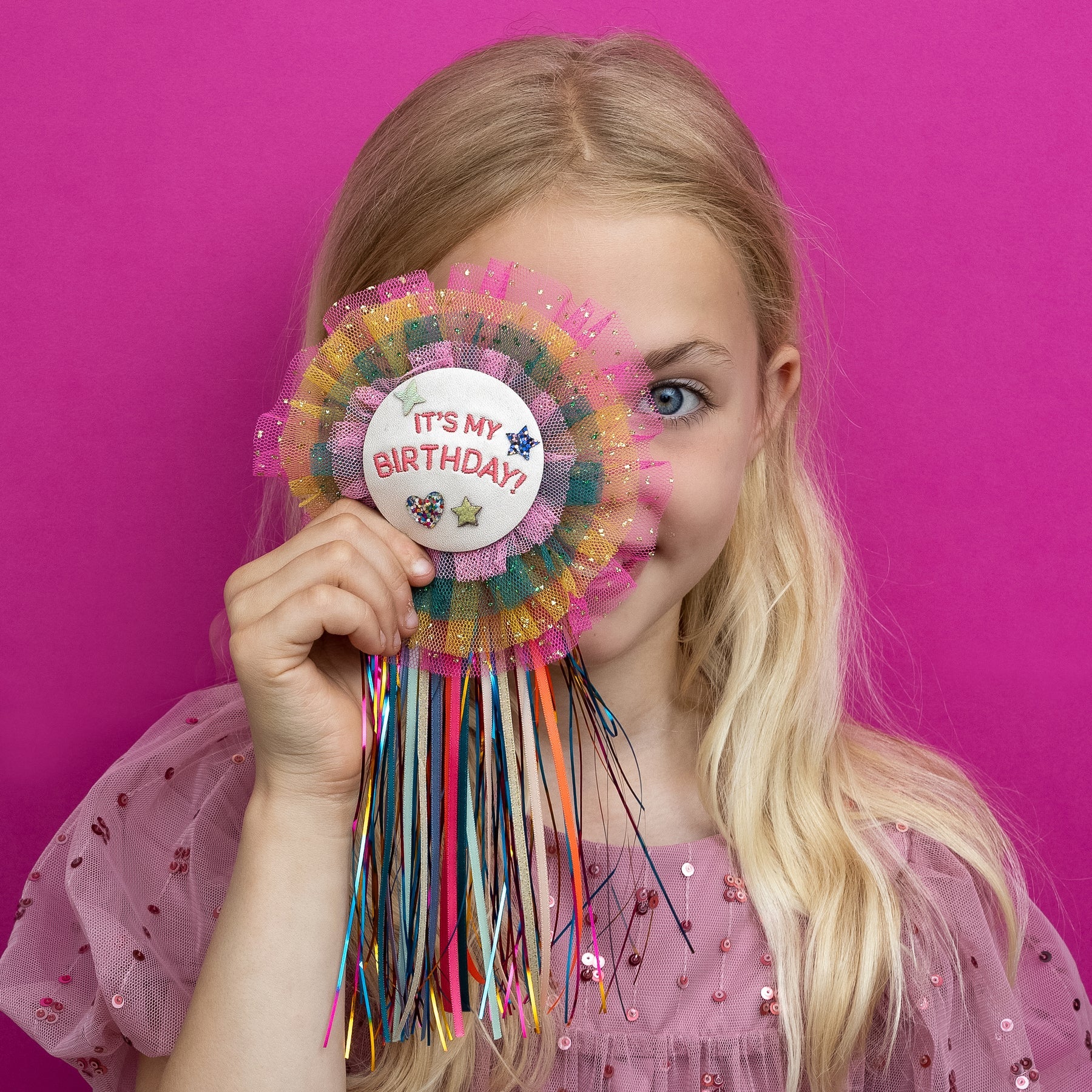 Mimi & Lula 'Diva Wow' Birthday Rosette Badge
