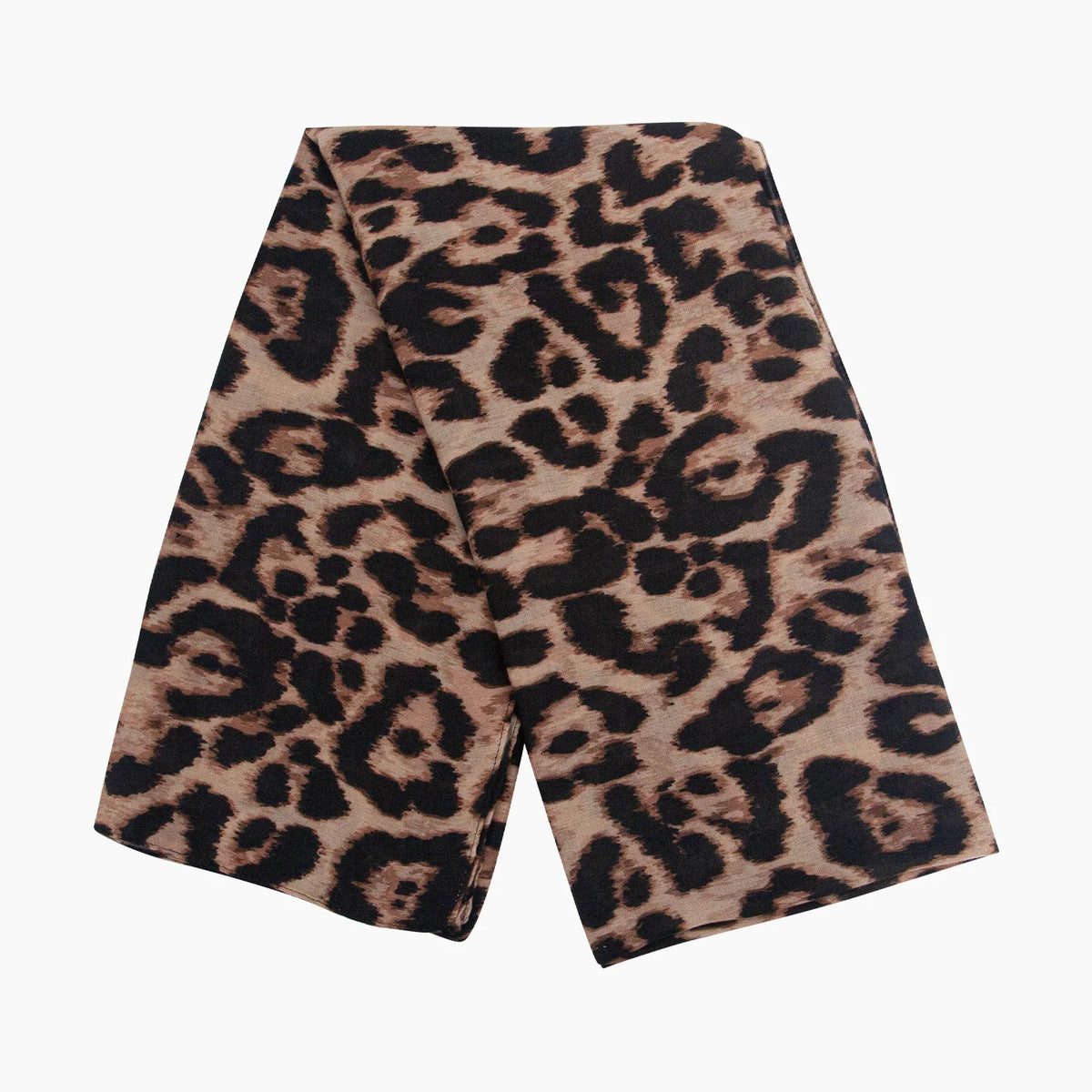 Large Leopard Print Lightweight Scarf