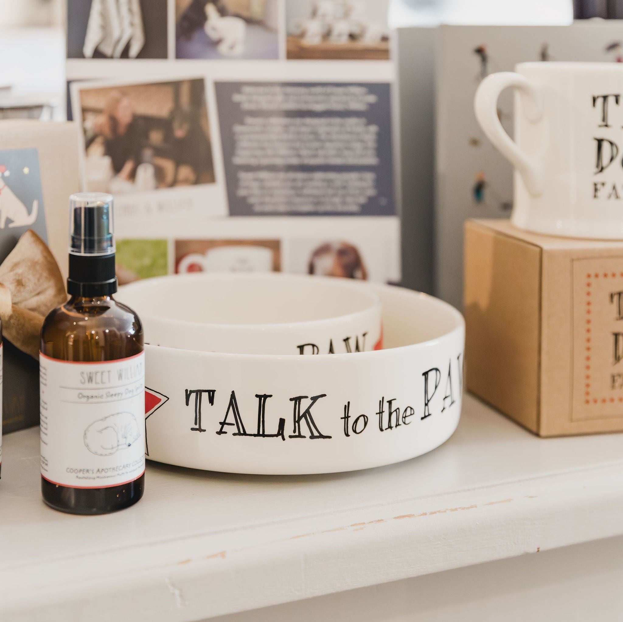 Sweet William Talk To The Paw Dog & Cat Bowl