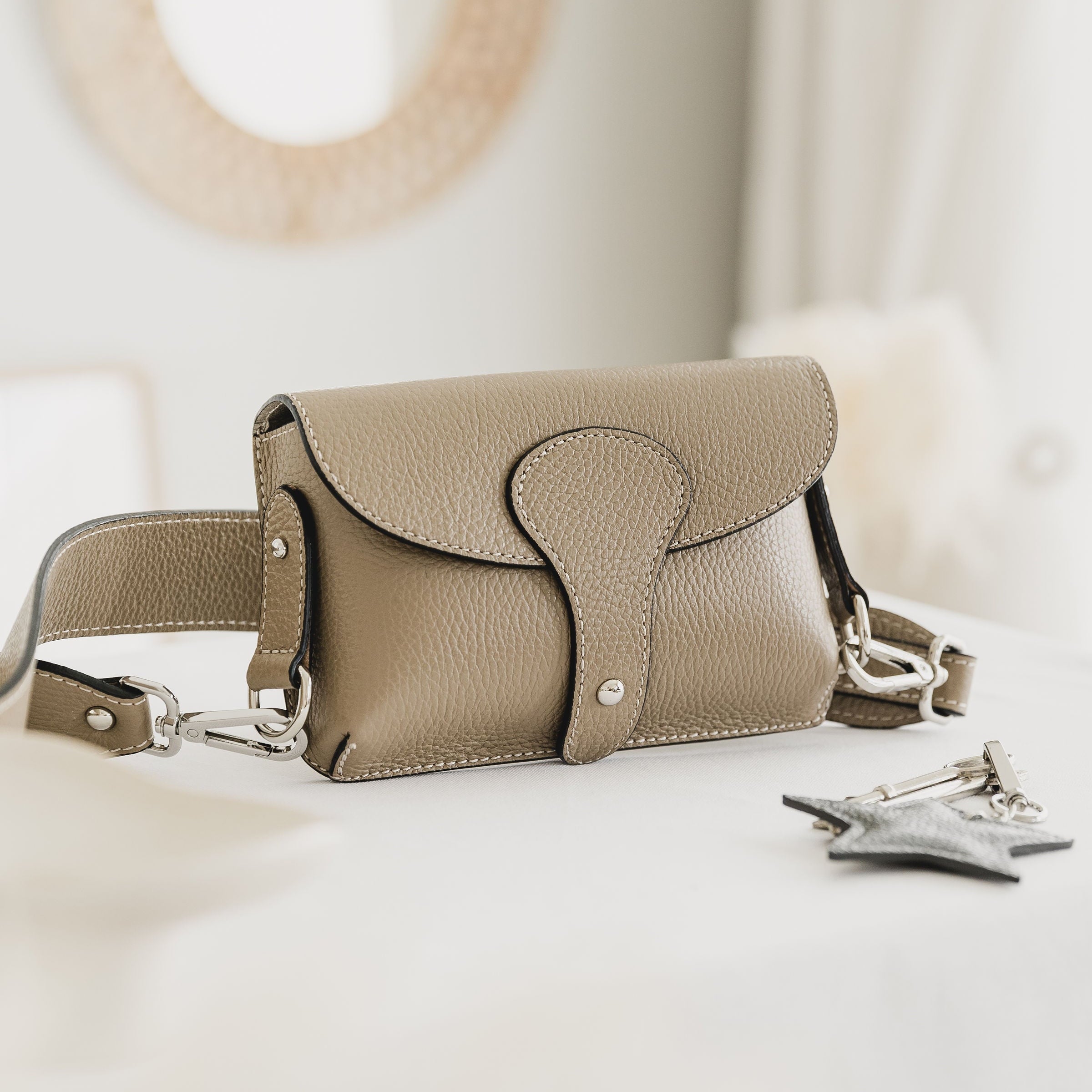Emmeline Leather Cross Body Saddle Bag