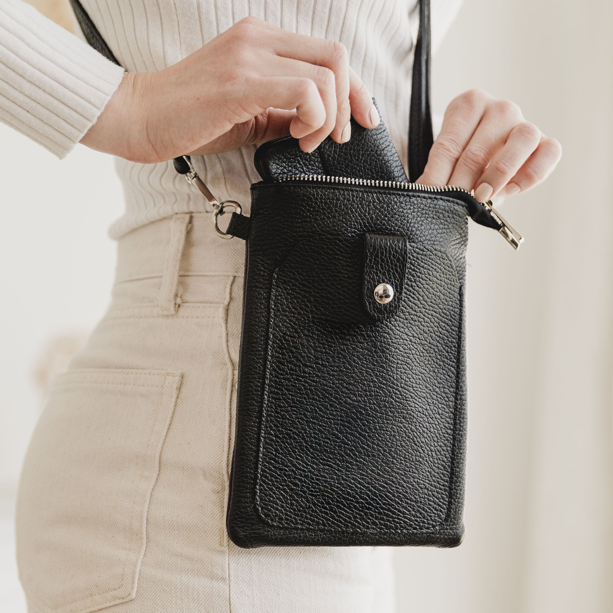 Hedy Leather Phone Purse Bag