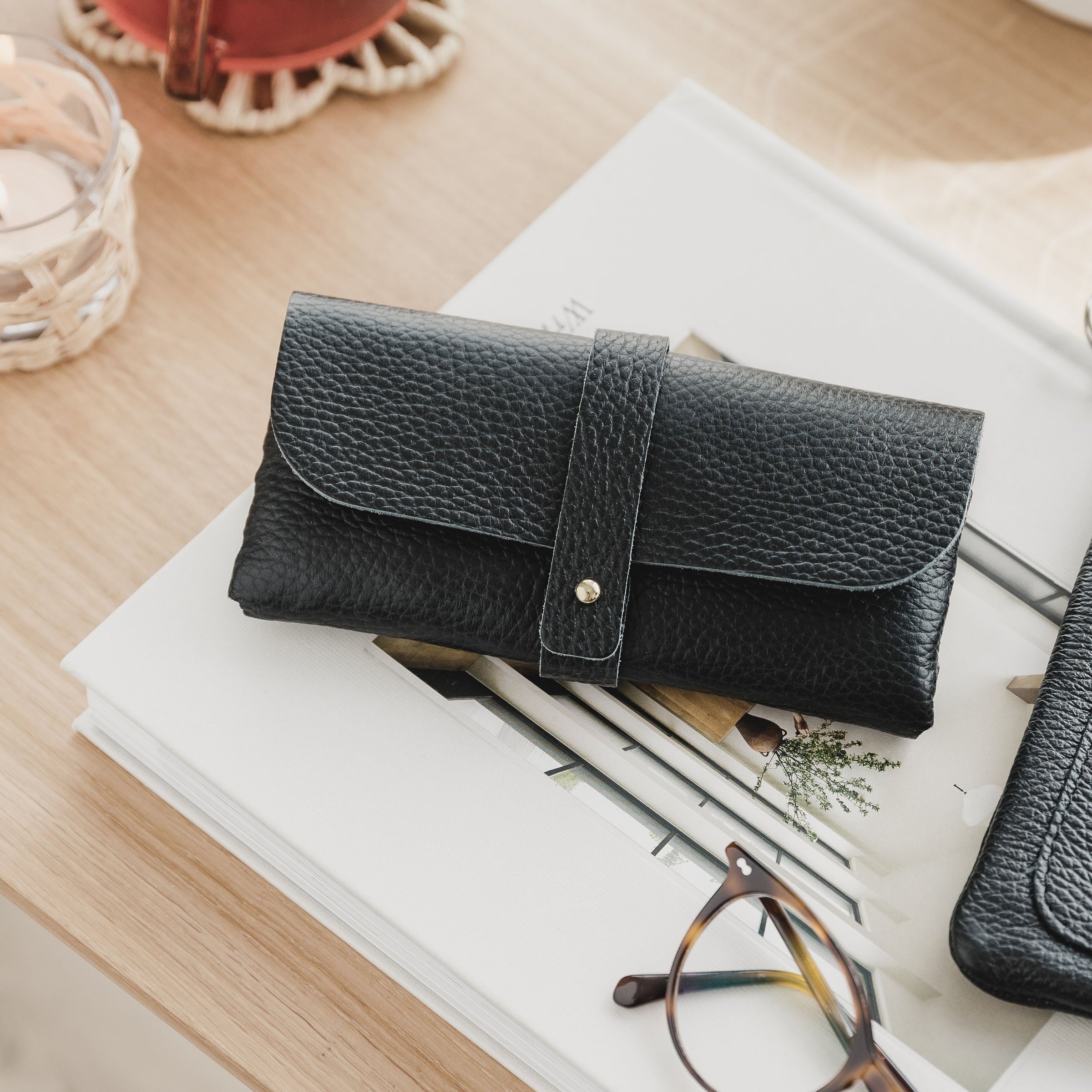Marie Leather Glasses Case