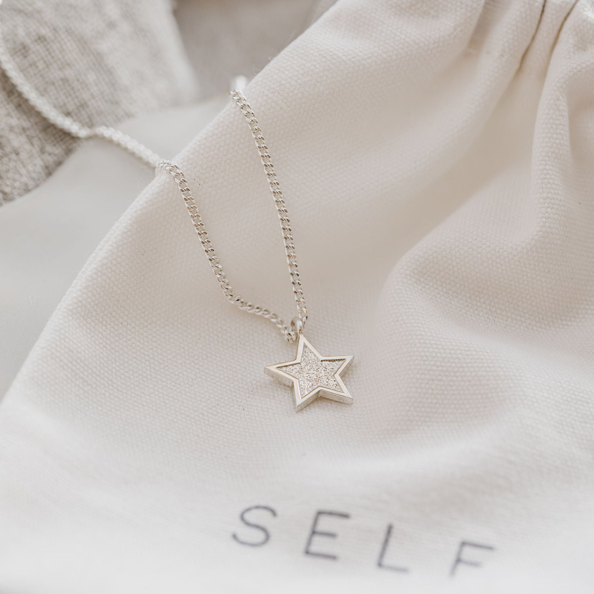 'The Astra' Textured Star Necklace