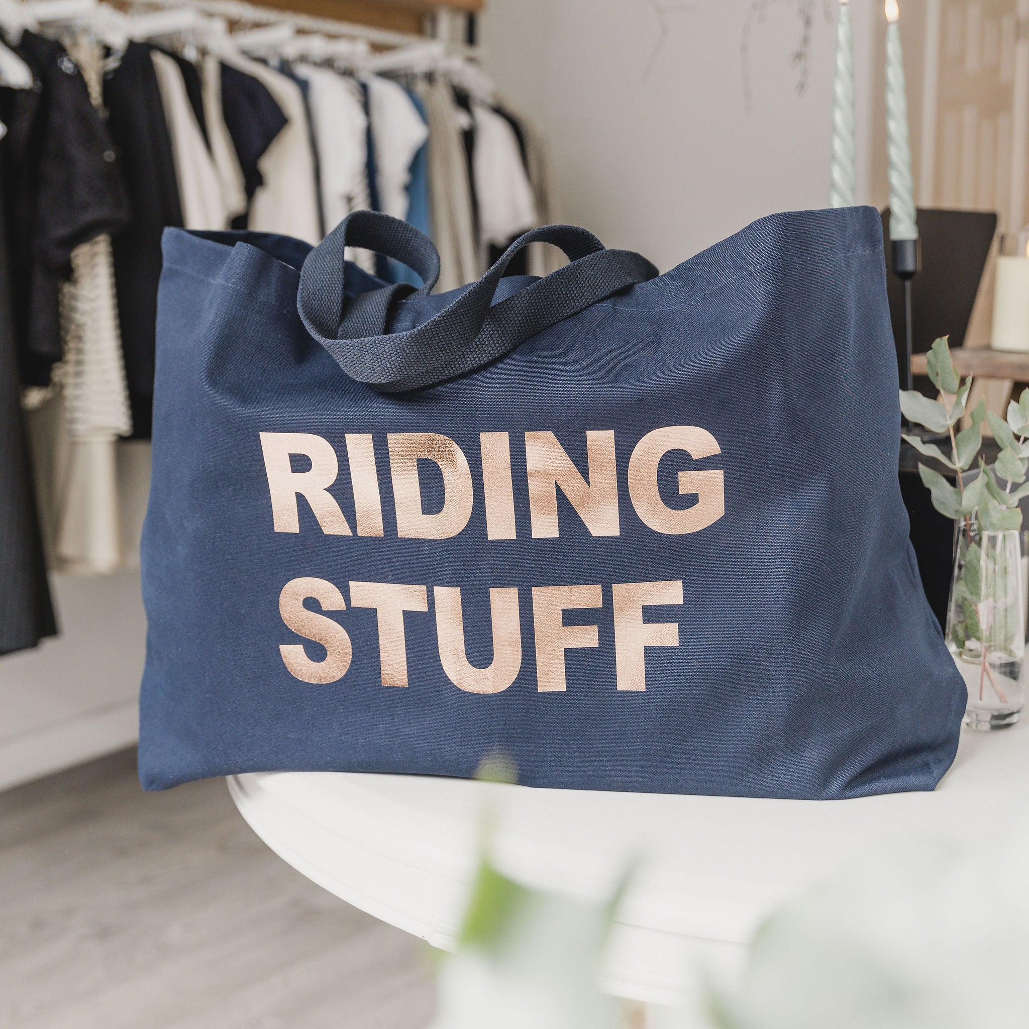 Riding Stuff Extra Large Tote Bag
