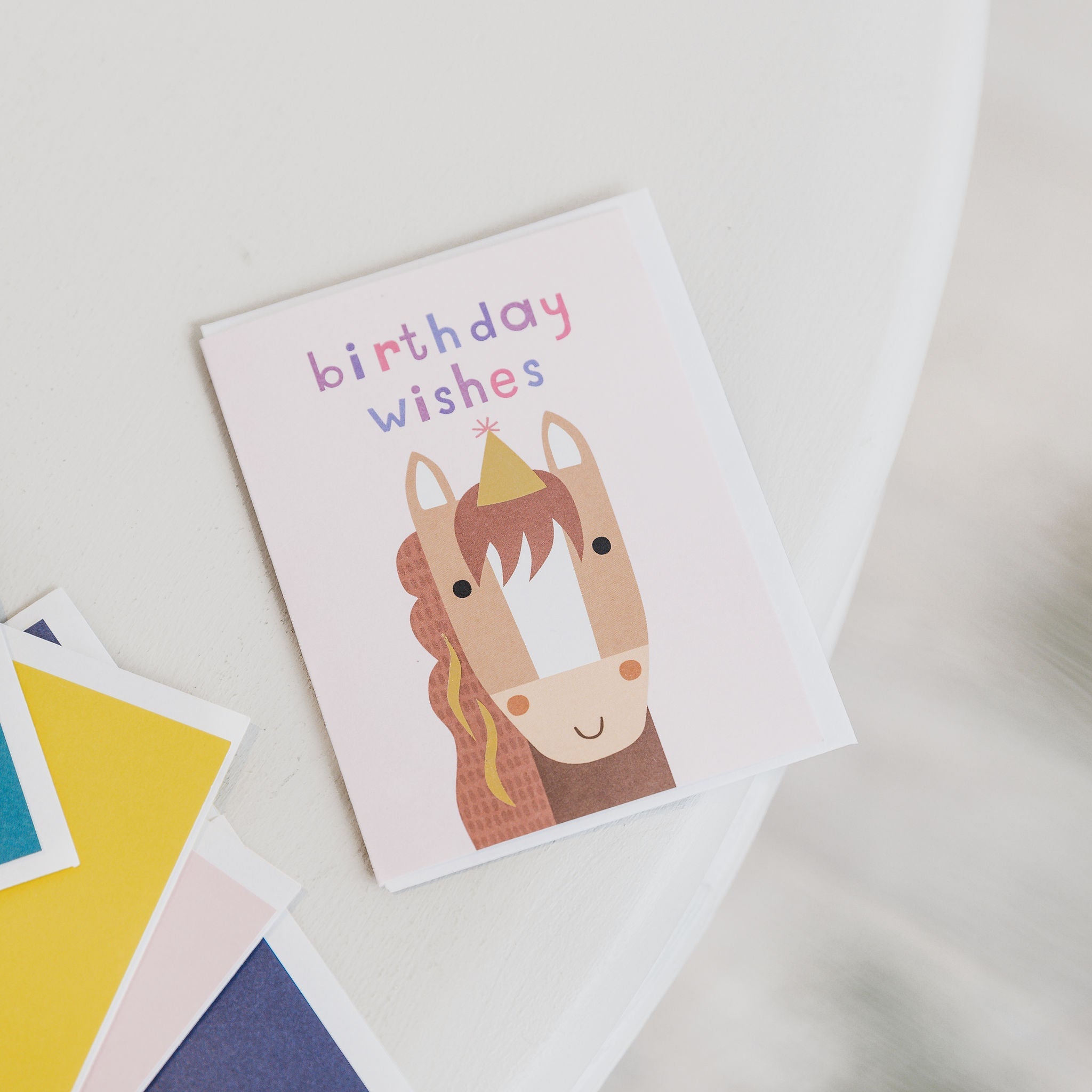 Horse Mini Birthday Card
