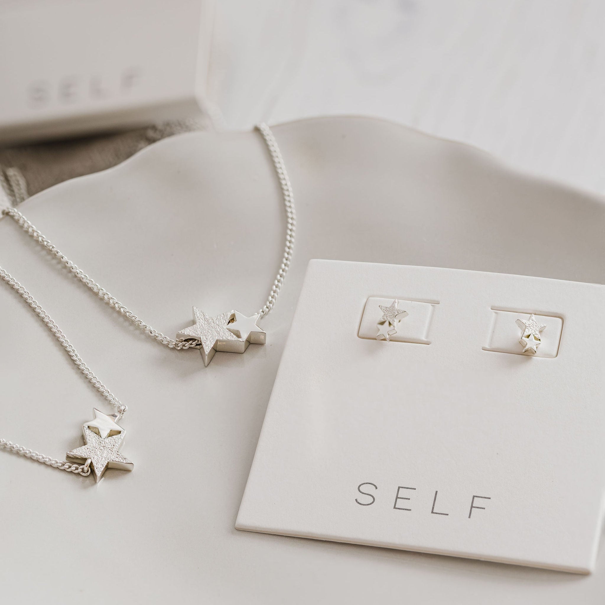 'The Vega' Double Star Necklace
