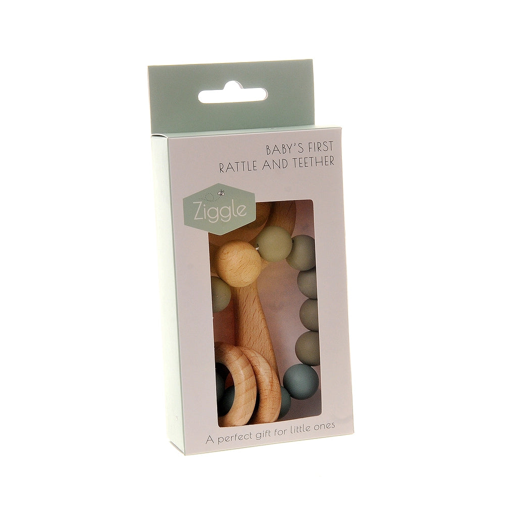 Wooden Teether & Rattle