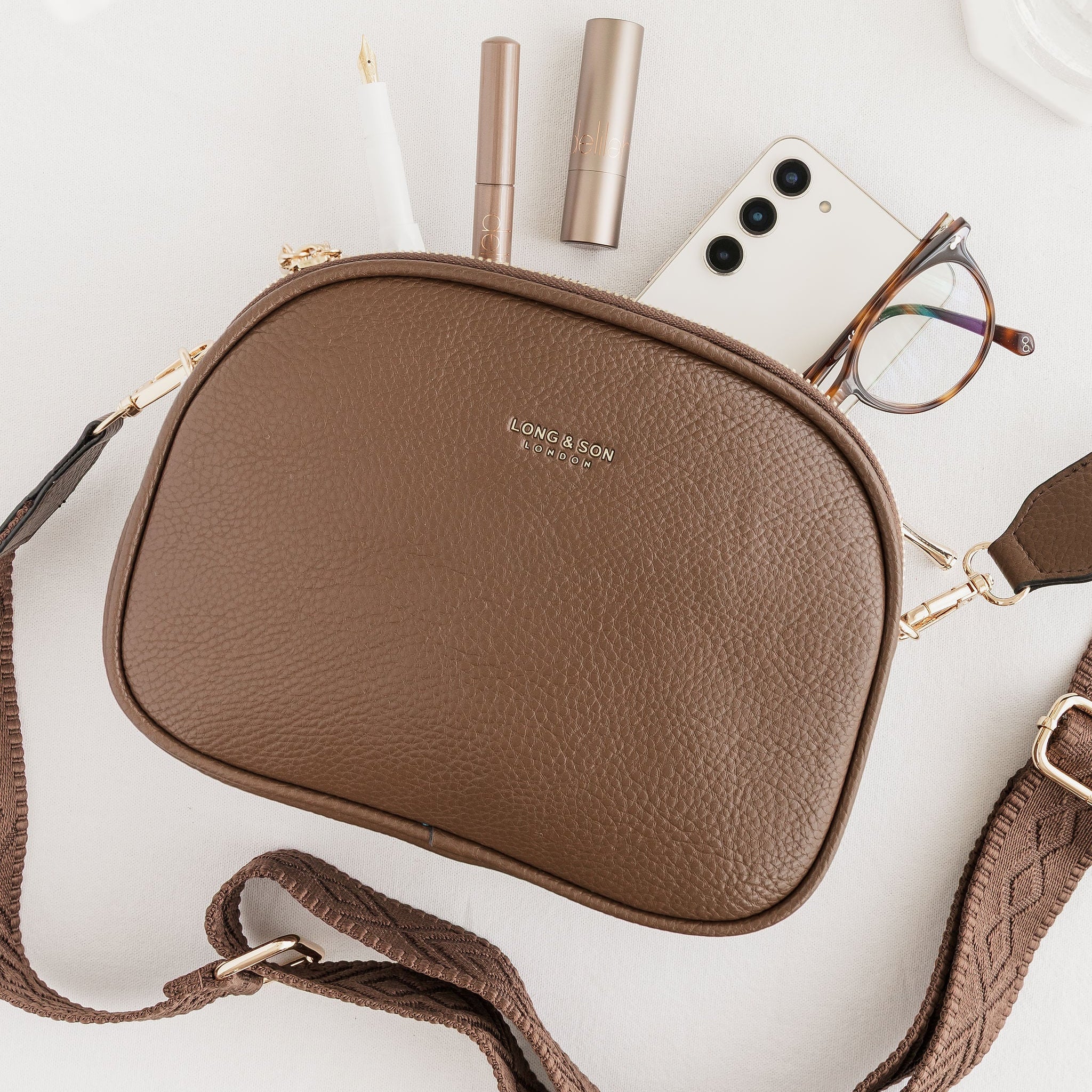 Vegan Crossbody Strap Bag
