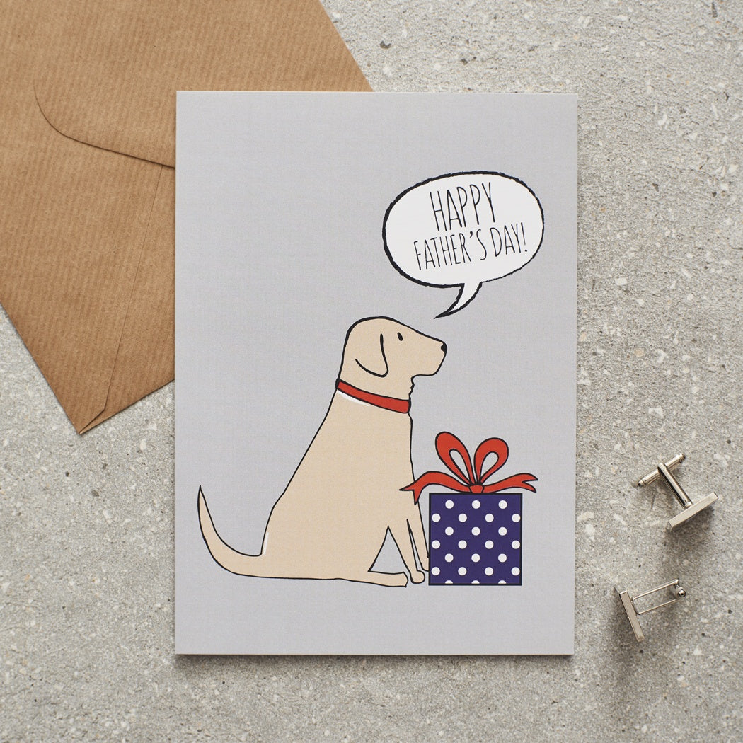 Sweet William Father's Day Dog Greetings Card