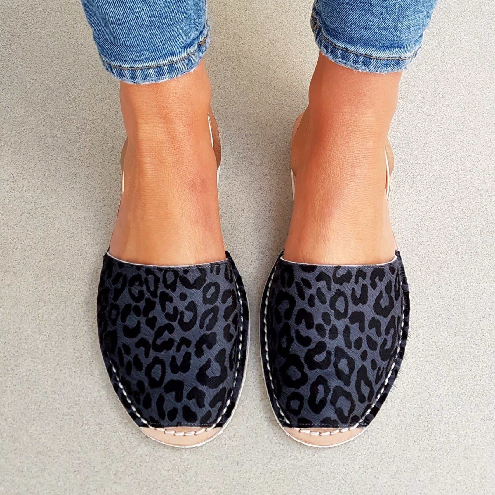 Zena Leopard Print Palmaira Sandals