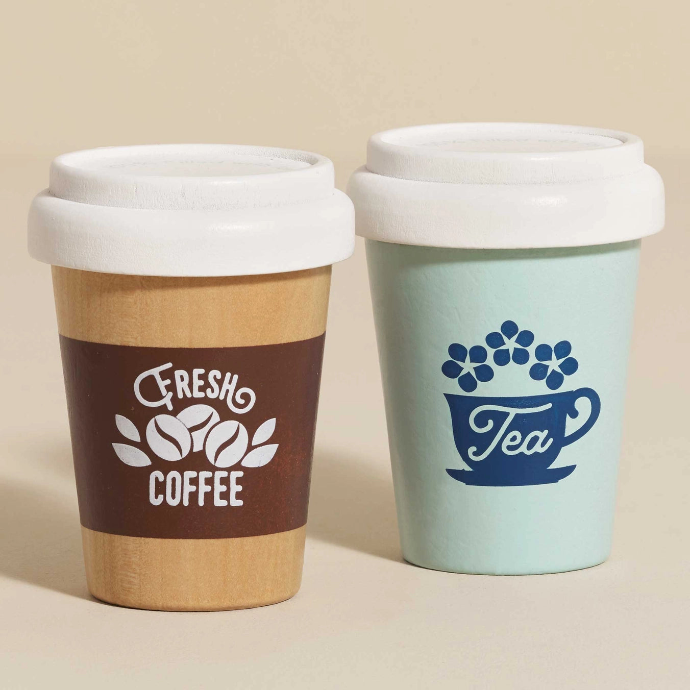 Reusable Wooden Tea & Coffee Eco Cups