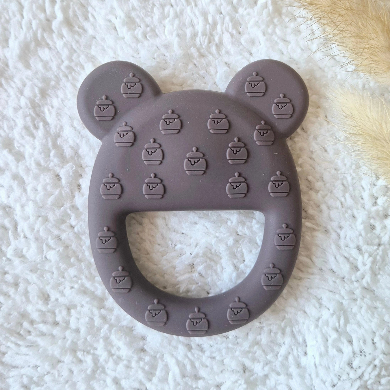 Silicone Brown Bear Teething Ring