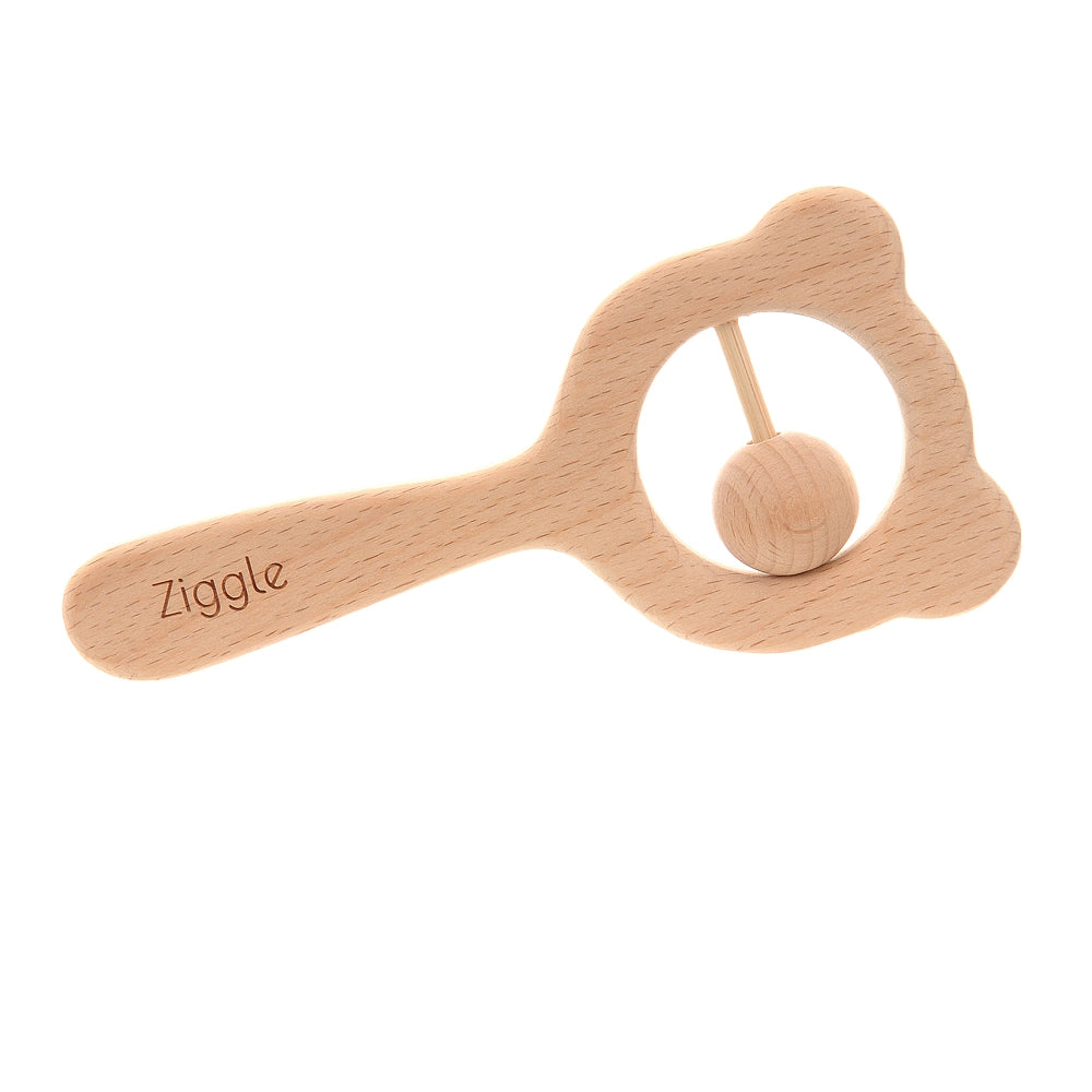 Wooden Teether & Rattle