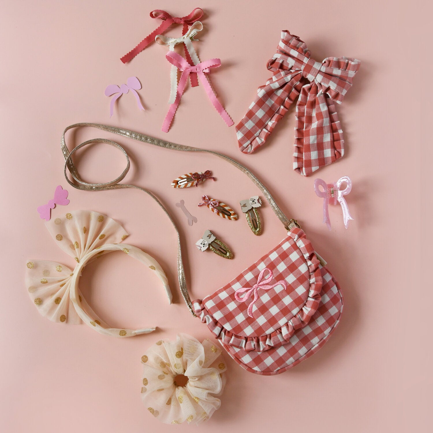 Rockahula Gingham Ruffle Bow Bag