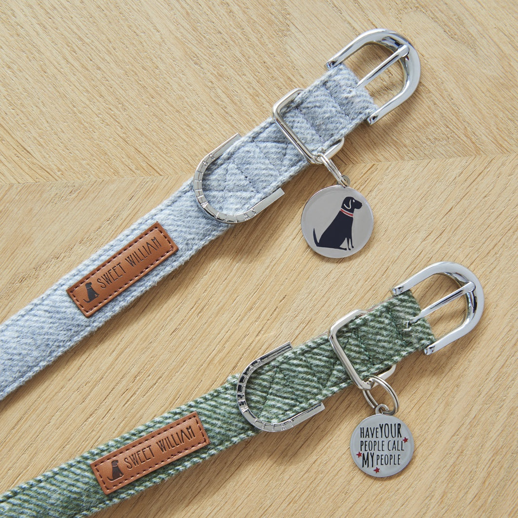 Sweet William Tweed Dog Collar - Small